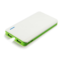 6000mAh Power Bank which is charged by Micro USB or Lighting cable